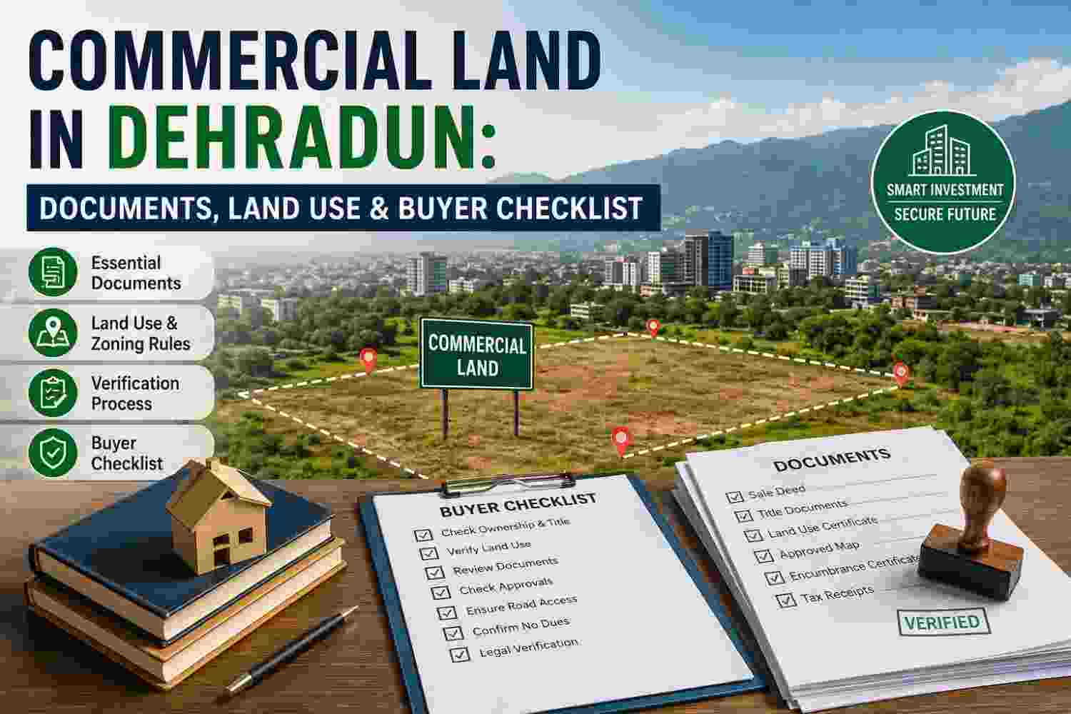Commercial Land in Dehradun: Documents, Land Use & Buyer Checklist