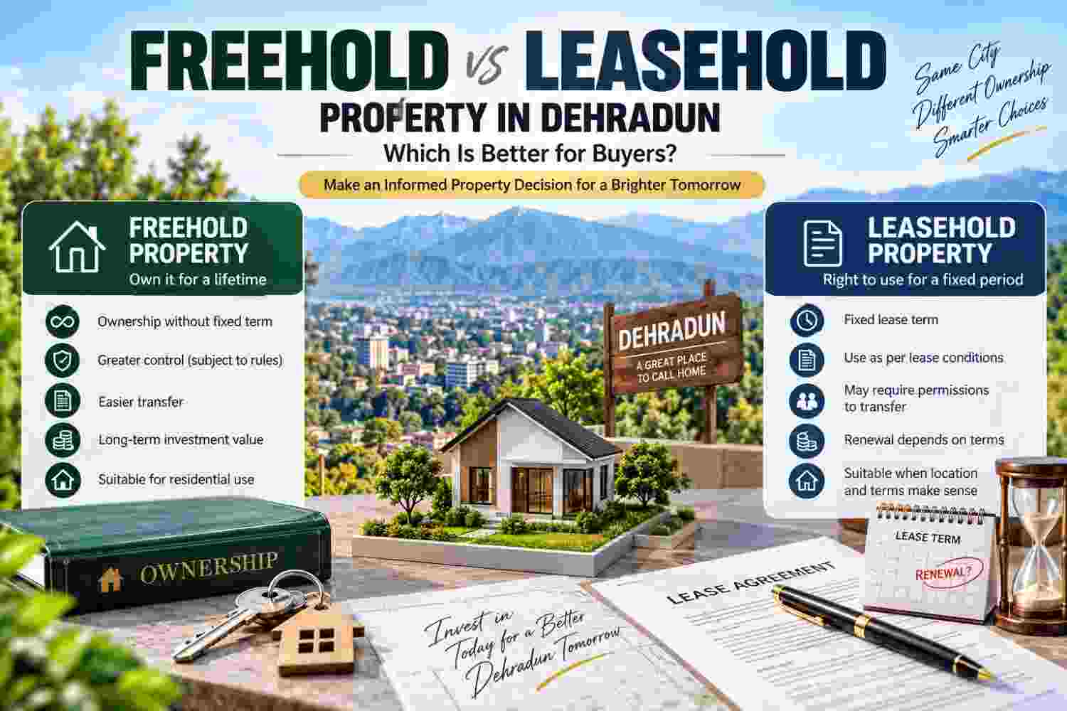 Freehold vs Leasehold Property in Dehradun: Which Is Better for Buyers?