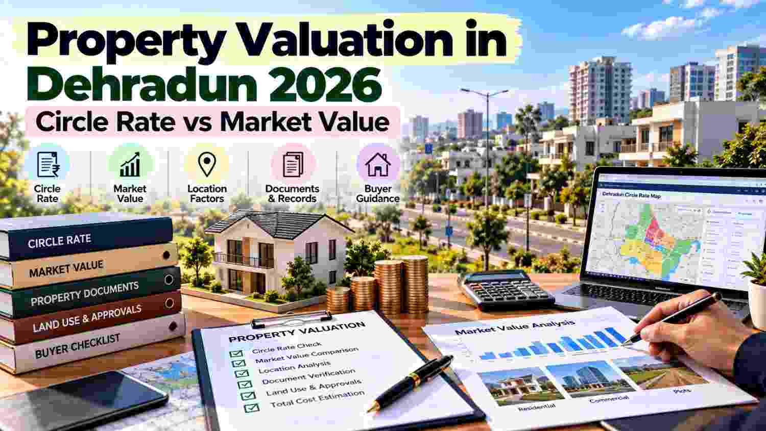 Property Valuation in Dehradun 2026: Circle Rate vs Market Value